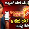 ಗ್ಯಾಸ್ ಬೆಲೆ ಏರಿಕೆ Mini LPG Gas Price Hiked Banglore